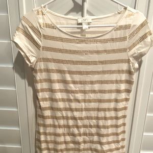 Cream with gold sequin Shirt